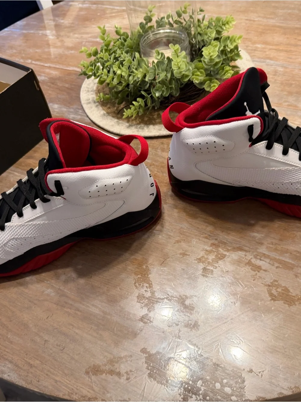 Jordan Lift Off White Black and Red High-Top Sneakers men’s size 14
